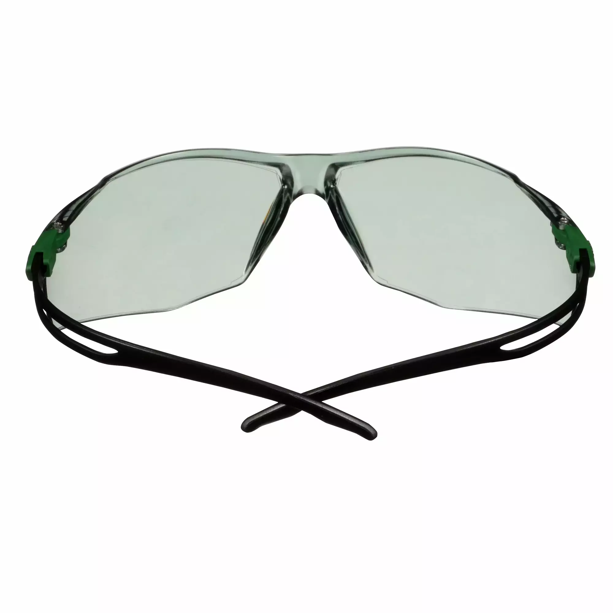 3M™ SecureFit™ 500 Safety Glasses, Green/Black frame, Anti-Scratch+ (K), IR 1.7 Grey  lens, SF517ASP-GRN-EU, 20/Case