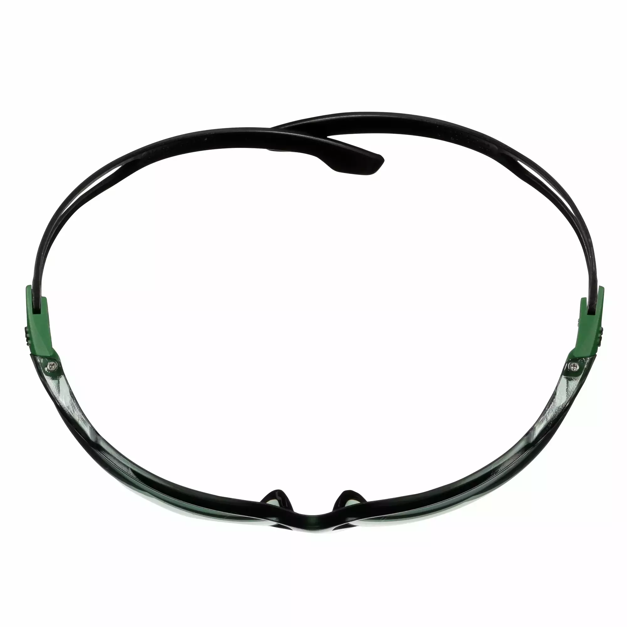 3M™ SecureFit™ 500 Safety Glasses, Green/Black frame, Anti-Scratch+ (K), IR 1.7 Grey  lens, SF517ASP-GRN-EU, 20/Case