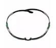 3M™ SecureFit™ 500 Safety Glasses, Green/Black frame, Anti-Scratch+ (K), IR 1.7 Grey  lens, SF517ASP-GRN-EU, 20/Case