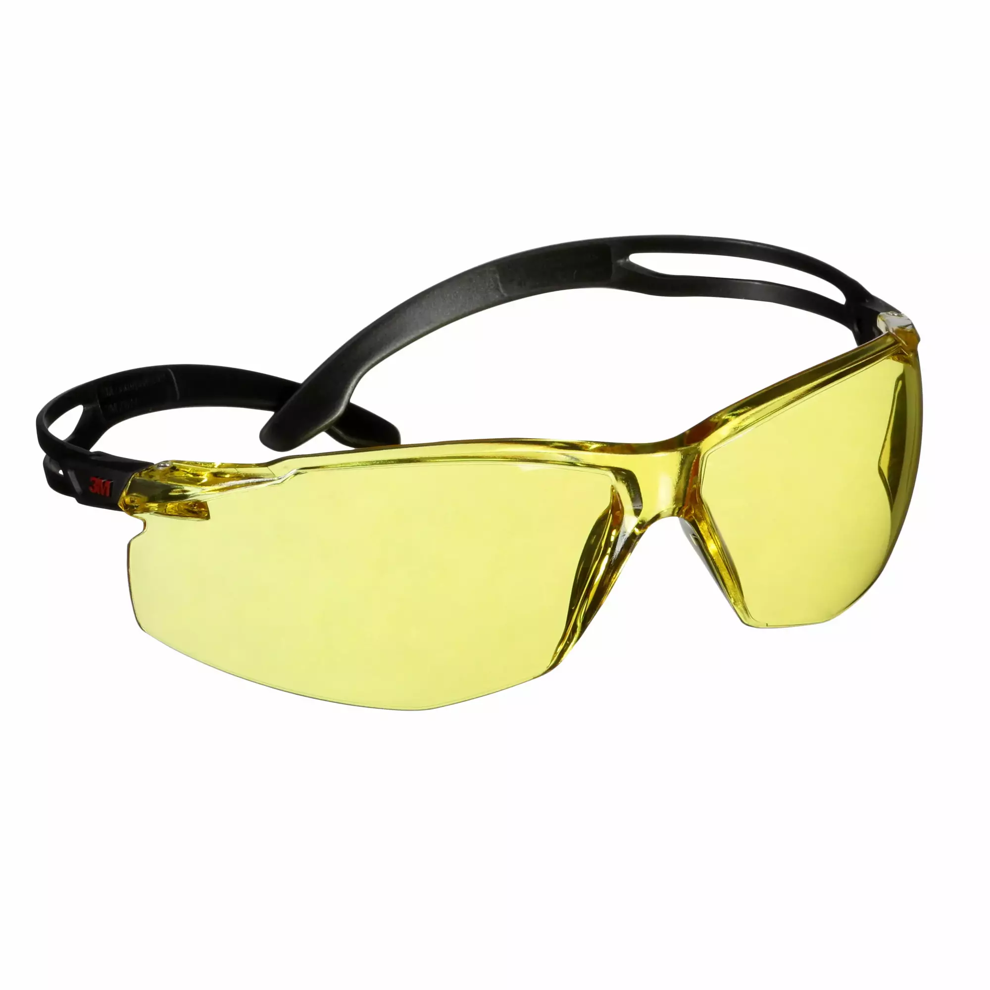 3M™ SecureFit™ 500, Series, Black, Scotchgard™ Anti-Fog/Anti-Scratch Coating (K&N), Amber AF-AS Lens, SF503SGAF-BLK