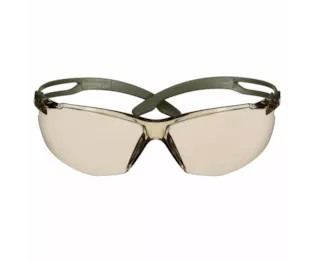 3M™ SecureFit™ 500, Dark Green, Scotchgard  Anti-Fog/Anti-Scratch Coating (K&N), Lt Brown AF-AS Lens, SF528SGAF-DGR