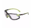 3M™ Solus™ 1000 Safety Glasses, Green / Black Frame, Scotchgard™ Anti-Fog/Anti-Scratch Coating (K&N), Clear lens, TPE Gasket and Strap, S1201SGAF-TSKT-EU