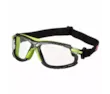 3M™ Solus™ 1000 Safety Glasses, Green / Black Frame, Scotchgard™ Anti-Fog/Anti-Scratch Coating (K&N), Clear lens, TPE Gasket and Strap, S1201SGAF-TSKT-EU