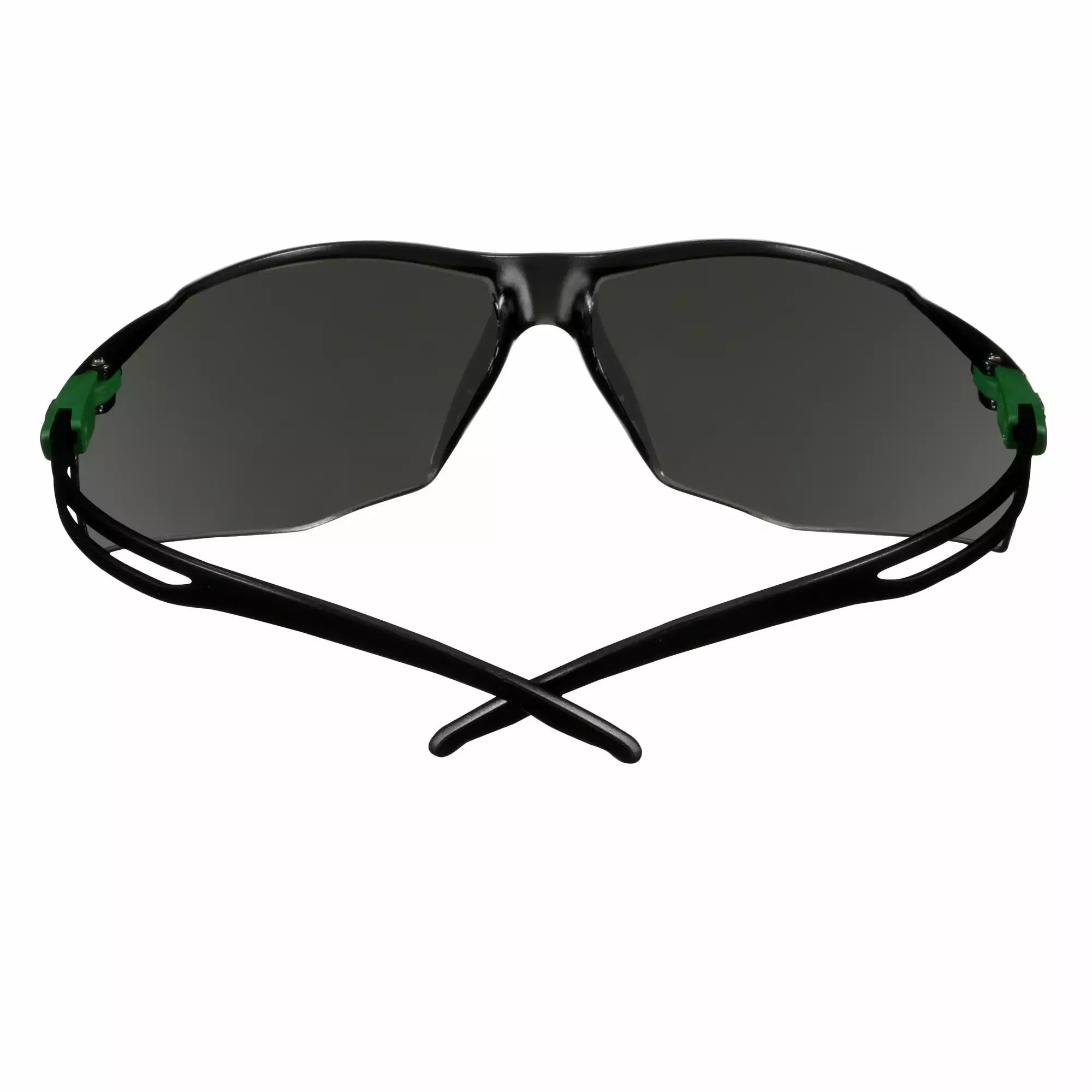 3M™ SecureFit™ 500 Safety Glasses, Green/Black frame, Anti-Scratch+ (K), IR 3.0 Grey  lens, SF530ASP-GRN-EU, 20/Case