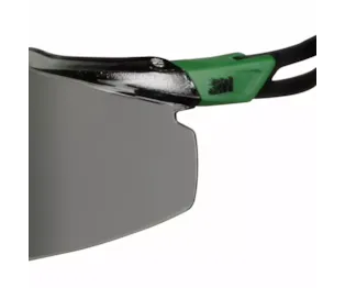 3M™ SecureFit™ 500 Safety Glasses, Green/Black frame, Anti-Scratch+ (K), IR 3.0 Grey  lens, SF530ASP-GRN-EU, 20/Case