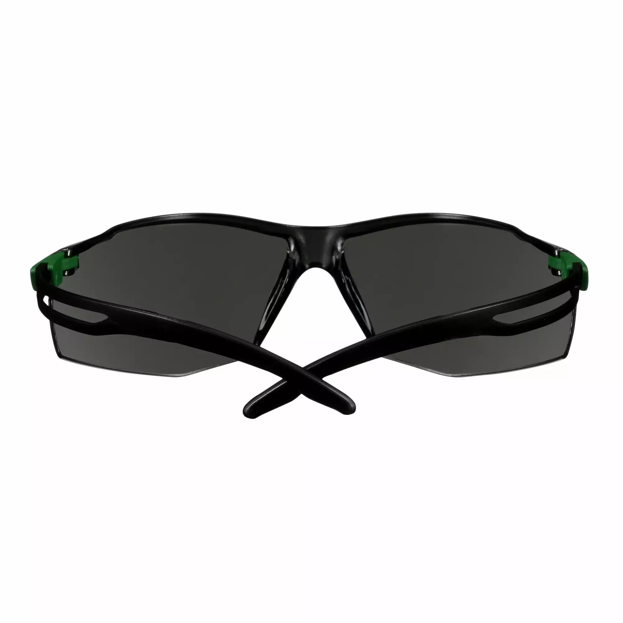3M™ SecureFit™ 500 Safety Glasses, Green/Black frame, Anti-Scratch+ (K), IR 3.0 Grey  lens, SF530ASP-GRN-EU, 20/Case