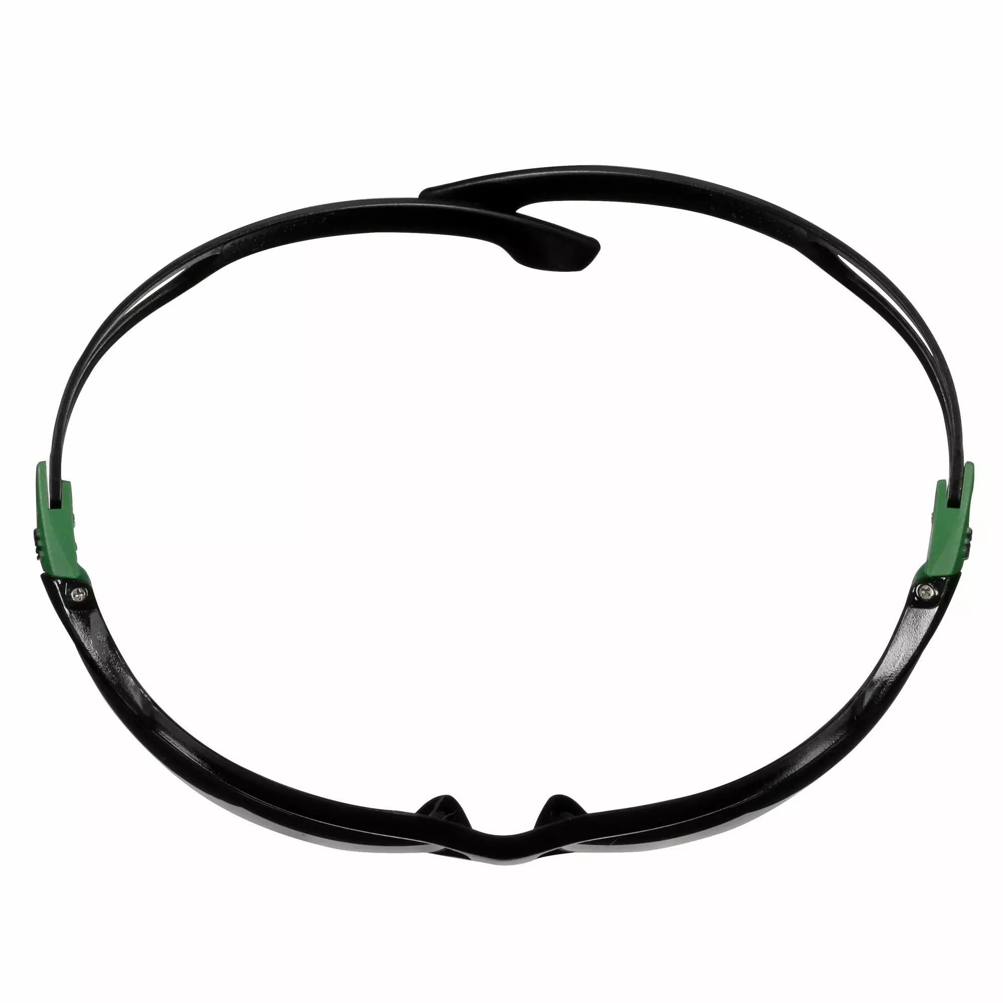 3M™ SecureFit™ 500 Safety Glasses, Green/Black frame, Anti-Scratch+ (K), IR 3.0 Grey  lens, SF530ASP-GRN-EU, 20/Case