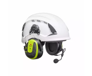 3M™ PELTOR™ WS™ ALERT™ X Headset, Bright Yellow Cups, Hard Hat Attached, Compatible with Mobile App, MRX21P3E4WS6
