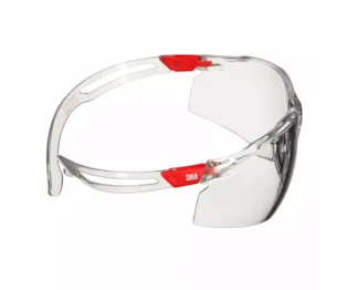 3M™ SecureFit™ 500 Series, Red, Scotchgard™ Anti-Fog/Anti-Scratch Coating (K&N), Clear AF-AS Lens, SF501SGAF-RED