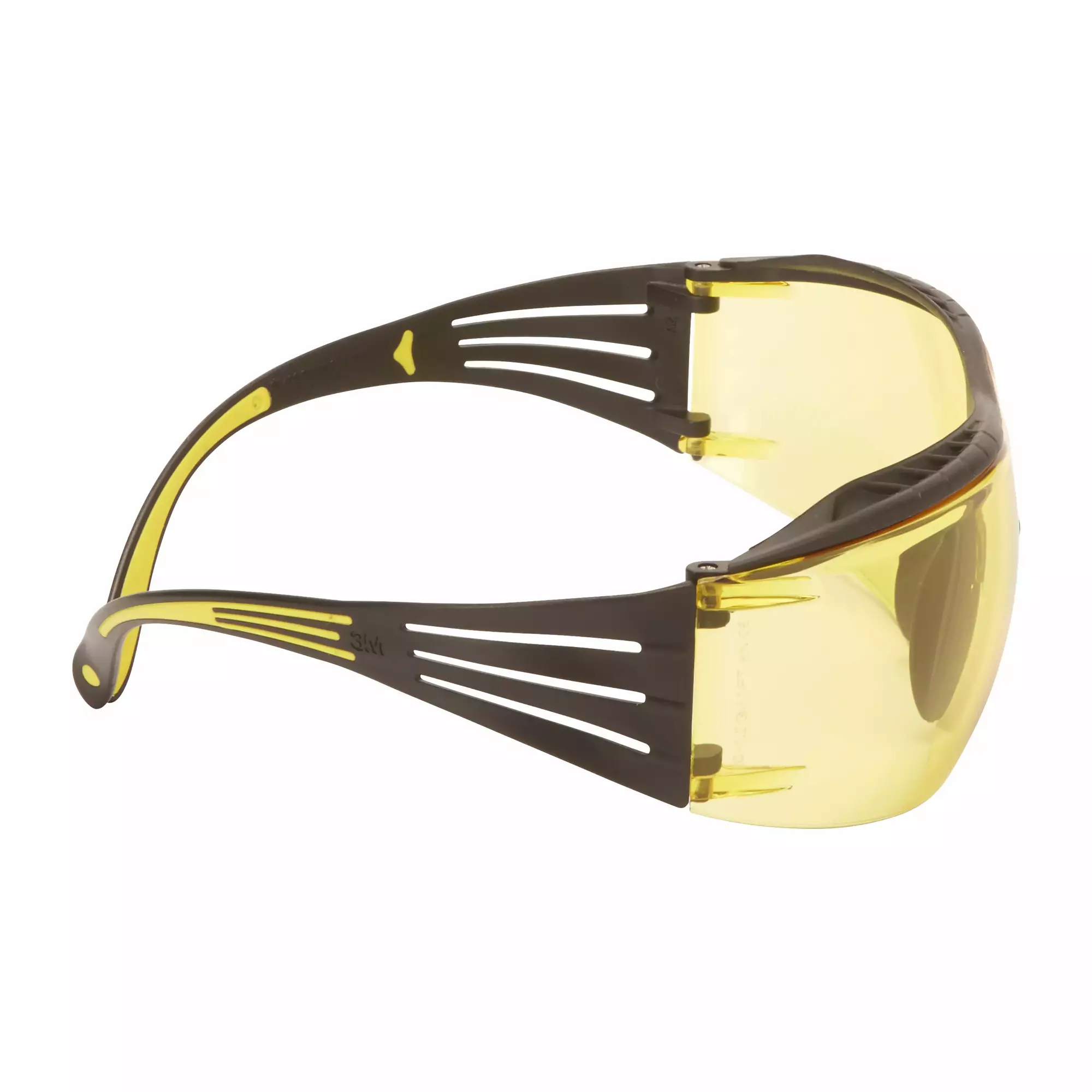 3M™ SecureFit™ 400X Óculos de Segurança, armação amarela/preta, antiembaciamento Scotchgard™ (K & N), lentes âmbar, SF403XSGAF-YEL-EU