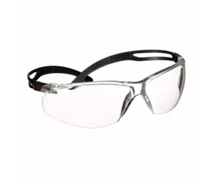 Óculos de segurança 3M™ SecureFit™ 500, armação preta, anti-riscos+ (K), lentes transparentes, SF501ASP-BLK-EU, 20/caixa 