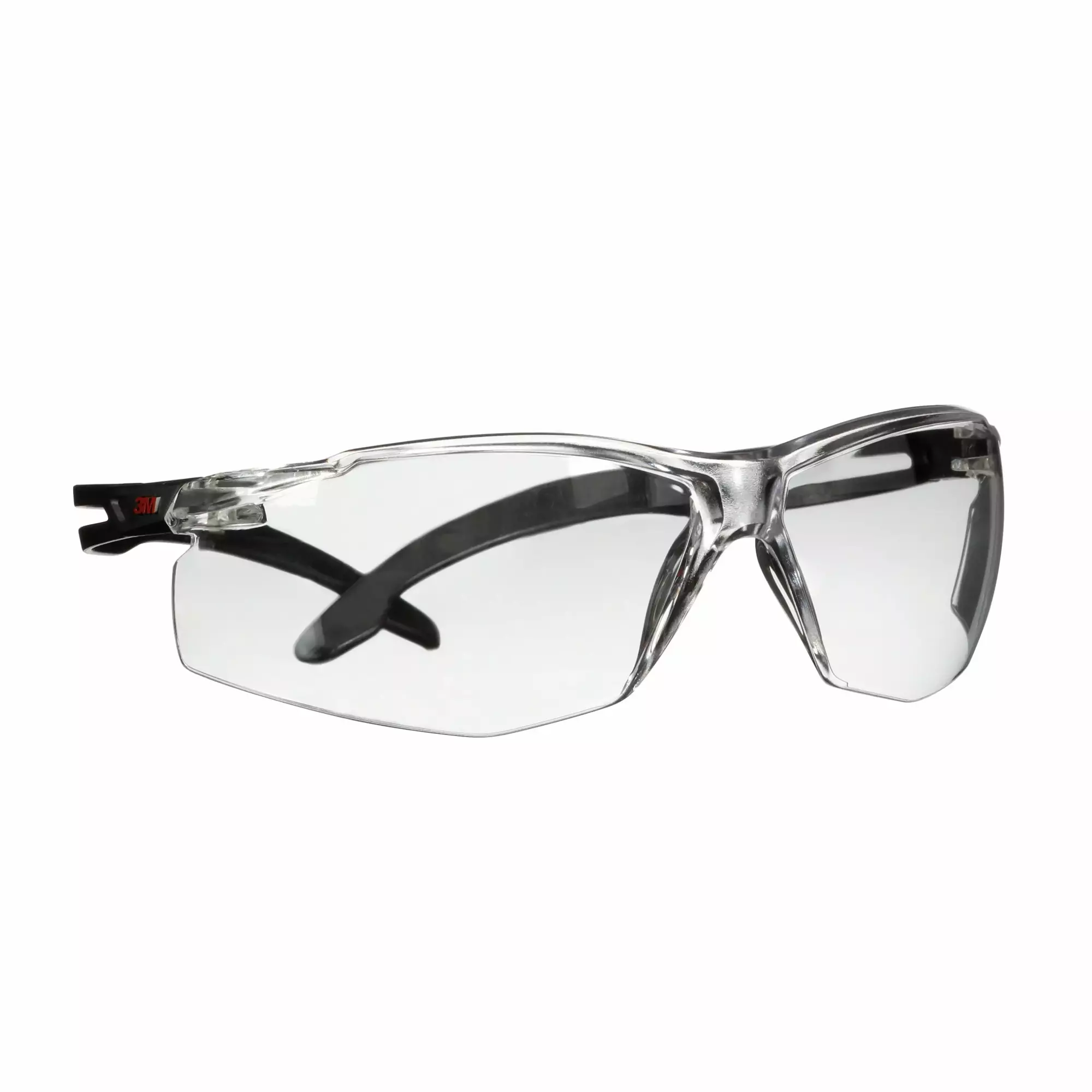 3M™ SecureFit™ 500 Safety Glasses, Black frame, Anti-Scratch+ (K), Clear lens, SF501ASP-BLK-EU, 20/Case