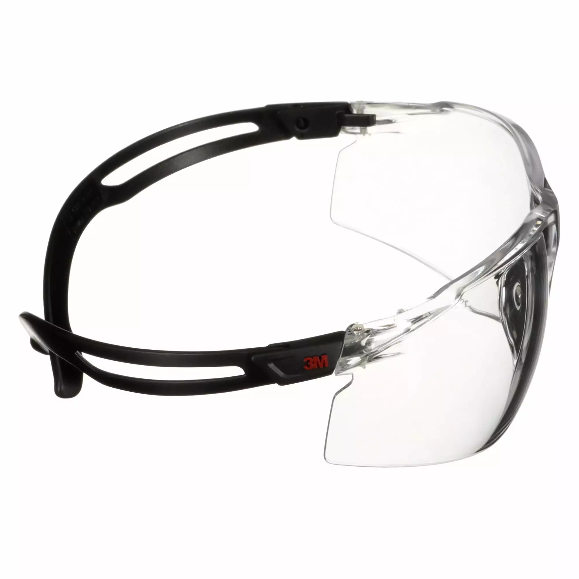 3M™ SecureFit™ 500 Safety Glasses, Black frame, Anti-Scratch+ (K), Clear lens, SF501ASP-BLK-EU, 20/Case