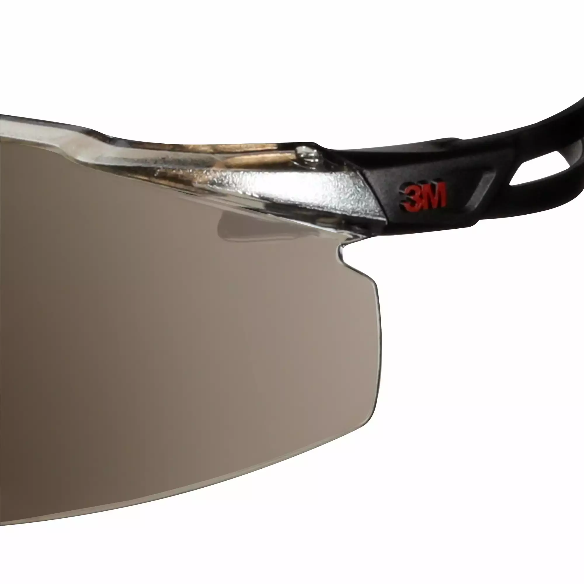 3M™ SecureFit™ 500 Safety Glasses, Black frame, Anti-Scratch / Anti-Fog, Silver Mirror lens, SF509AF-BLK- 20/Case