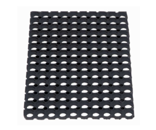 Tapete HoneyComb 0,4 x 0,6 Preto em Borracha