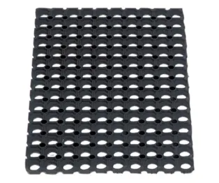 Tapete HoneyComb 1 x 1,50 Mt Preto Borracha