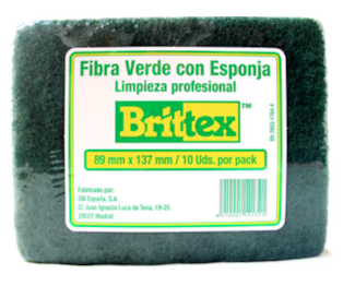 Esfregão Fibra Verde 3M Britex 89x137