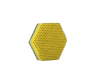 Esfregão Scotch-Brite Amarelo 96HEX-FL - 113x98mm