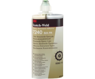 Adesivo acrílico estrutural 3M™ Scotch-Weld™ 7240 FR, preto, Parte A, 200 L