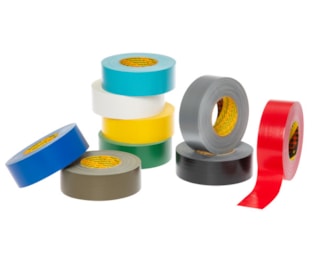 3M™ Extra Heavy Duty Duct Tape 389, Black, 75 mm x 50 m, 0.26 mm