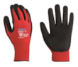 Luvas GNI Nitripor Preto/Vermelho