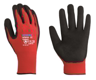 Luvas GNI Nitripor Preto/Vermelho