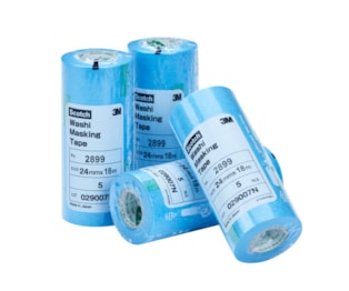 3M™ Aqua Washi Tape 2899, Blue, 24 mm x 50 m