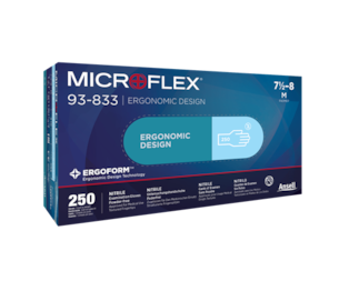 Luvas Ansell Microflex 93-833 - Caixa 250