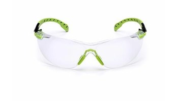 Óculos Solus 1201 Preto/Verde recobrimento SCOTCHGARD