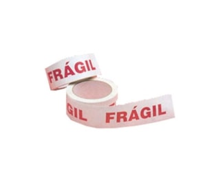 Fita Adesiva "Frágil" 50 x 66 - Branco