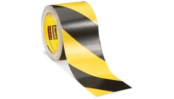 Fita Adesiva 5702 - 50 mm x 33 Mt - Preto/Amarelo