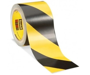 Fita Adesiva 5702 - 50 mm x 33 Mt - Preto/Amarelo