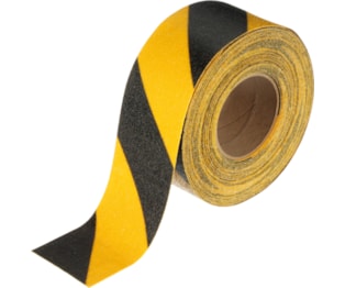 Fita Antiderrapante Amarela e Preta - 50mm x 20 Mt
