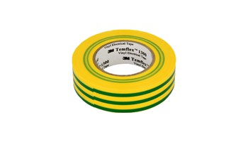 Fita PVC Amarelo/Verde Temflex 1300 -19mm x 20Mt-3M