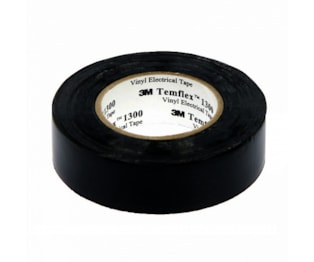 Fita PVC Preta Temflex 1300 - 19mm x 20Mt - 3M