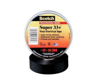 Fita PVC Scotch Super 33+ 19mmx33mts preta 3M