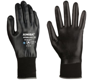 Luvas Nylon c/Revestimento em Nitrilo Preto