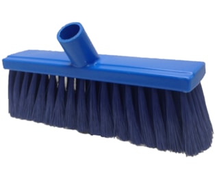 Vassoura p/Zonas Alimentares 26 Cm Macia  - Azul