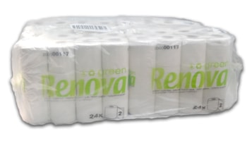 Papel Higiénico Duplo Branco Renova - Emb. 96 Rolos