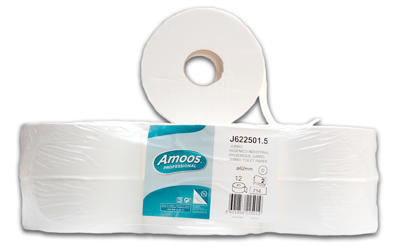 Papel Hig. Jumbo - Emb 12 Rls - 714S Amoos