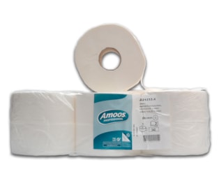 Papel Higiénico Jumbo 2Fls - Emb. 12 Rls - 342S Amoos