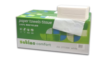 Toalha de Mão Satino Confort - 23x25 - Cx 3.200 Fls