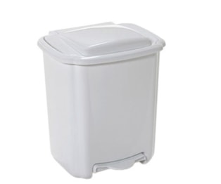 Balde do lixo 10Lt C/Pedal - Branco