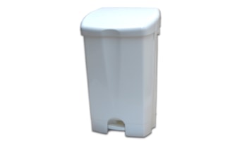 Contentor para Lixo Leonardo 25 Lt  Euromop c/Pedal Branco