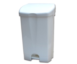 Contentor para Lixo Leonardo 25 Lt  Euromop c/Pedal Branco